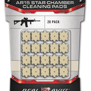 Real Avid AVAR15CP Star Chamber Cleaning Pads 223 Rem/5.56x45mm NATO Wool 20 Per Pkg