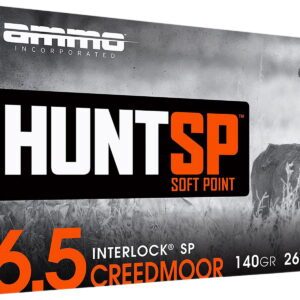 Ammo Inc 65CM140SPA20 Hunt 6.5Creedmoor 140gr Soft Point 20 Per Box/10 Case
