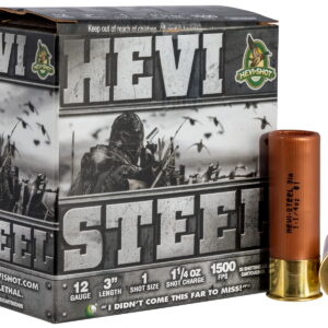 HEVI-Shot HS60001 HEVI-Steel 12 Gauge 3" 1 1/4 oz 1 Shot 25 Per Box/10 Case