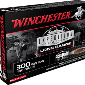 Winchester Ammo S300LR Expedition Big Game Long Range 300 Win Mag 190 gr Nosler AccuBond Long Range 20 Per Box/10 Case
