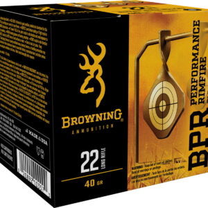 Browning Ammo B194122400 BPR Performance Rimfire 22LR 40gr Lead Round Nose 400 Per Box/4 Case