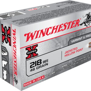 Winchester Ammo X218B Super X 218 Bee 46 gr Jacket Hollow Point 50 Per Box/10 Case