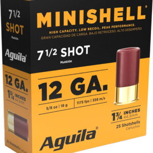 Aguila 1CHB1387 Minishell 12Gauge 1.75" 5/8oz 7.5Shot 25 Per Box/10 Case