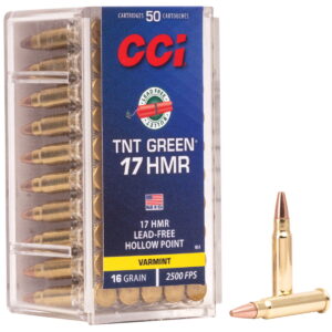 CCI 951 TNT Green 17HMR 16gr Speer TNT Green Hollow Point 50 Per Box/40 Case