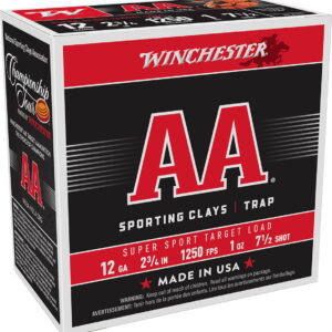 Winchester Ammo AASC12507 AA Super Sport Sporting Clay 12 Gauge 2.75" 1 oz 7.5 Shot 25 Per Box/10 Case