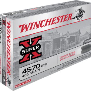 Winchester Ammo X4570CB Super X Cowboy Action 45-70 Gov 405 gr Lead Flat Nose 20 Per Box/10 Case