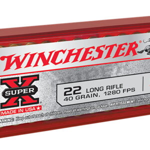 Winchester Ammo X22LRPP1 Super X 22 LR 40 gr Power Point Copper Plated 100 Per Box/20 Case