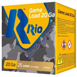 Rio Ammunition RC208 Game Load 20 Gauge 2.75" 1 oz 8 Shot 25 Per Box/10 Case