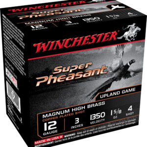 Winchester Ammo X123PH4 Super Pheasant Magnum High Brass 12 Gauge 3" 1 5/8 oz 4 Shot 25 Bx/ 10 Case