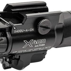 SureFire X400UAGN X400U-A-GN Ultra Black Anodized 1,000 Lumens White LED/Green Laser