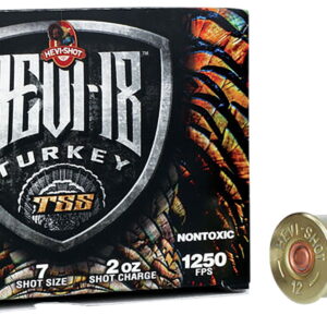 HEVI-Shot HS4007 HEVI-18 TSS Turkey 12 Gauge 3" 2 oz Tungsten 7 Shot 5 Per Box/10 Case