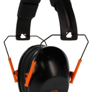 Walker's GWPFPM1BKO Pro Low Profile Passive Muff 22 dB Over the Head Black Polymer