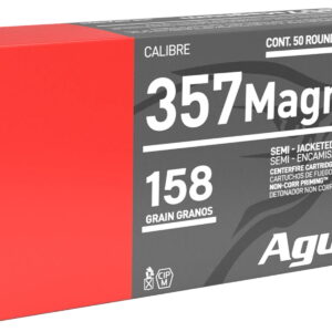 Aguila 1E572823 Target & Range 357Mag 158gr Semi Jacketed Soft Point 50 Per Box/20 Case