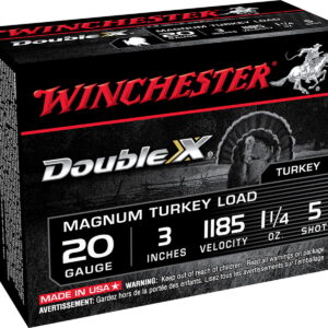 Winchester Ammo X203XCT5 Double X Magnum Turkey 20 Gauge 3" 1 1/4 oz 5 Shot 10 Bx/ 10 Case