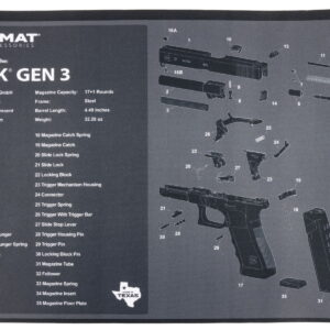 TekMat TEKR17GLOCKG3 Glock Gen 3 Glock Gen3 Parts Diagram 11" x 17"