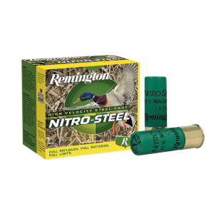 Remington Ammunition 20864 Nitro-Steel High Velocity 12 Gauge 3" 1 3/8 oz 4 Shot 25 Per Box/10 Cs