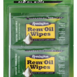 Remington Accessories 18411 Rem Oil Cleans/Lubricates/Protects Single Pack Wipes 12 Per Pack