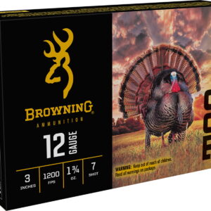 Browning Ammo B193921237 TSS Tungsten Turkey 12Gauge 3" 1 3/4oz Tungsten 7Shot 5 Per Box/10 Case
