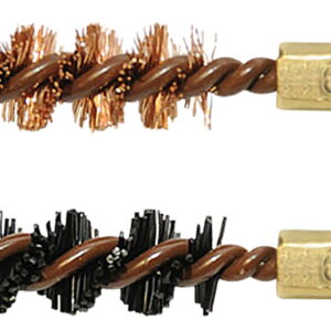 Otis FG265NB Bore Brush Set 6.5mm/264/260 Cal 8-32" Thread 2" Long Bronze/Nylon Bristles 2 Per Pkg