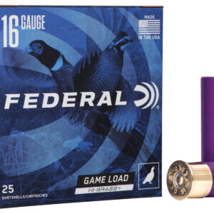 Federal H1636 Game-Shok High Brass 16Gauge 2.75" 1 1/8oz 6Shot 25 Per Box/10 Case