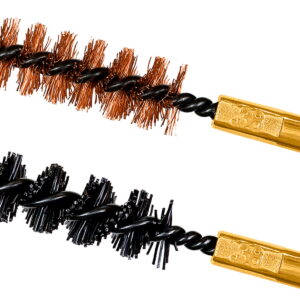 Otis FG338NB Bore Brush Set 9mm/38 Spl/375/380 Cal 8-32" Thread 2" Long Bronze/Nylon Bristles 2 Per Pkg