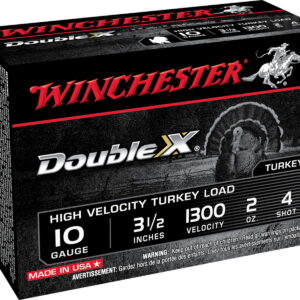Winchester Ammo STH104 Double X High Velocity Turkey 10 Gauge 3.50" 2 oz 4 Shot 10 Per Box/10 Case