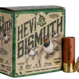 HEVI-Shot HS14702 HEVI-Bismuth 12 Gauge 2.75" 1 1/4 oz Bismuth 2 Shot 25 Per Box/10 Case