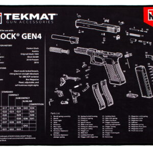 TekMat TEKR20GLOCKG4 Glock Gen4 Ultra 20 Cleaning Mat Glock Gen4 Parts Diagram 15" x 20"