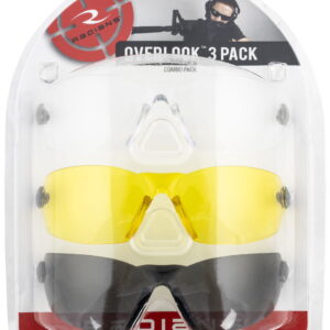 Radians OV3114CS Overlook Glasses Adult Clear/Smoke Gray/Amber/Black/Silver Frames 3 Pack