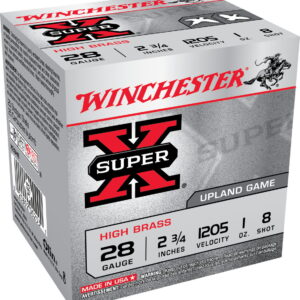 Winchester Ammo X28H8 Super X Heavy Game Load High Brass 28 Gauge 2.75" 1 oz 8 Shot 25 Bx/ 10 Case