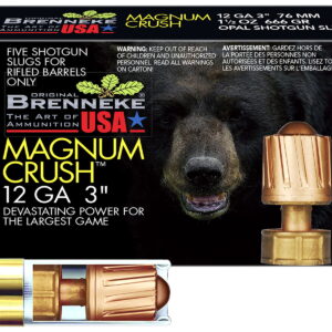 Brenneke SL123CMR Magnum Crush 12Gauge 3" 1 1/2oz Slug Shot 5 Per Box/50 Case