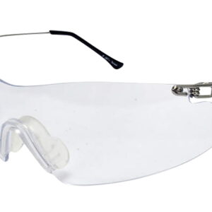 Radians CP5710CS Clay Pro Shooting Glasses Adult Clear Lens Wraparound Silver Frame
