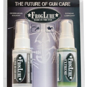 FrogLube 15265 Dual Kit Cleans, Lubricates, Prevents Rust & Corrosion Removes Oil, Grease, Dirt 2 oz Spray Bottle