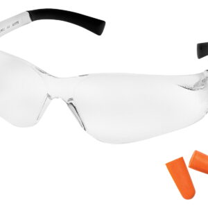 Pyramex PYS2510SNDP Mini ZTEK Combo Youth Women Clear Lens Polycarbonate Wraparound