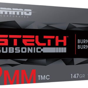 Ammo Inc 9147TMCSTL stelTH 9mm Luger 147gr Total Metal Case 50 Per Box/20 Case