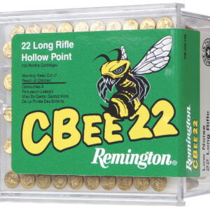 Remington Ammunition 21119 Cbee Rimfire 22 LR 33 gr Hollow Point 100 Per Box/50 Cs