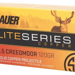 Sig Sauer E65CH120 Elite Copper Hunting 6.5 Creedmoor 120 gr Copper Solid 20 Per Box/10 Case