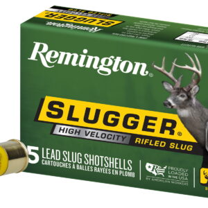 Remington Ammunition 28608 Slugger High Velocity 20 Gauge 2.75" 1/2 oz Rifled Slug Shot 5 Per Box/50 Cs