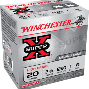 Winchester Ammo X208 Super X Heavy Game Load High Brass 20 Gauge 2.75" 1 oz 8 Shot 25 Bx/ 10 Case
