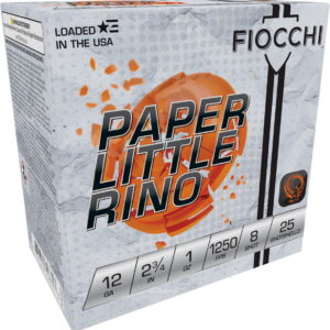Fiocchi 12FPTX8 Paper Little Rino Extrema 12Gauge 2.75" 1oz 8Shot 25 Per Box/10 Case