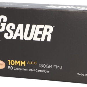 Sig Sauer E10MB150 Elite Ball 10mm Auto 180 gr Full Metal Jacket 50 Per Box/20 Case