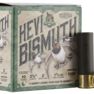 HEVI-Shot HS15502 HEVI-Bismuth 10 Gauge 3.50" 1 3/4 oz Bismuth 2 Shot 25 Per Box/10 Case