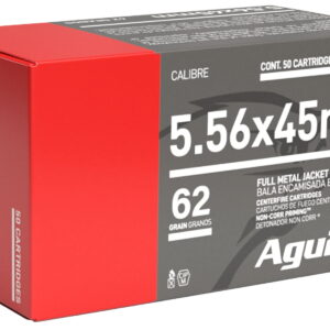 Aguila 1E556110 Target & Range Rifle 5.56x45mm NATO 62gr Full Metal Jacket Boat Tail 50 Per Box/20 Case