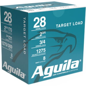 Aguila 1CHB2878 Target Load Competition 28Gauge 2.75" 3/4oz 8Shot 25 Per Box/20 Case