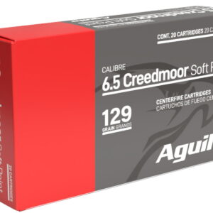 Aguila 81489AG 6.5Creedmoor 129gr InterLock Boat Tail Soft Point 20 Per Box/10 Case