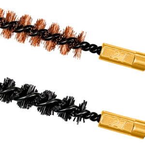 Otis FG327NB Bore Brush Set 6.8mm/7mm/270 Cal 8-32" Thread 2" Long Bronze/Nylon Bristles 2 Per Pkg