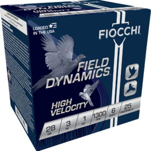 Fiocchi 283HV6 Field Dynamics High Velocity 28Gauge 3" 1oz 6Shot 25 Per Box/10 Case