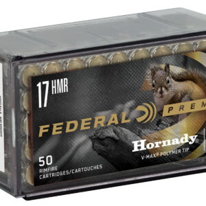 Federal P771 Premium Varmint & Predator 17HMR 17gr Hornady V-Max 50 Per Box/60 Case