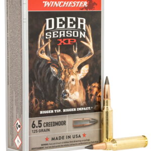 Winchester Ammo X65DS Deer Season XP 6.5 Creedmoor 125 gr Extreme Point 20 Per Box/10 Case