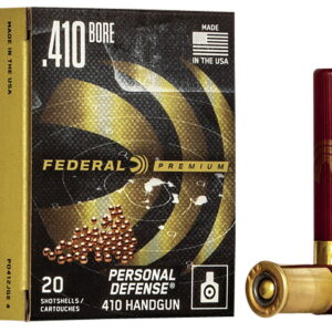 Federal PD412JGE4 Premium Personal Defense 410Gauge 2.50" 4Pellets 7/16oz 4Shot 20 Per Box/10 Case